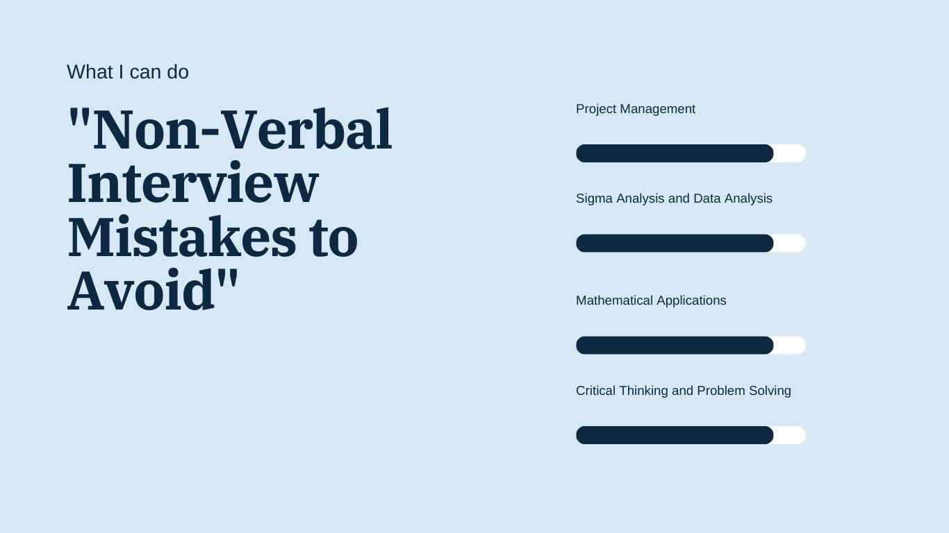 Non-Verbal Interview Mistakes to Avoid-grabemployment