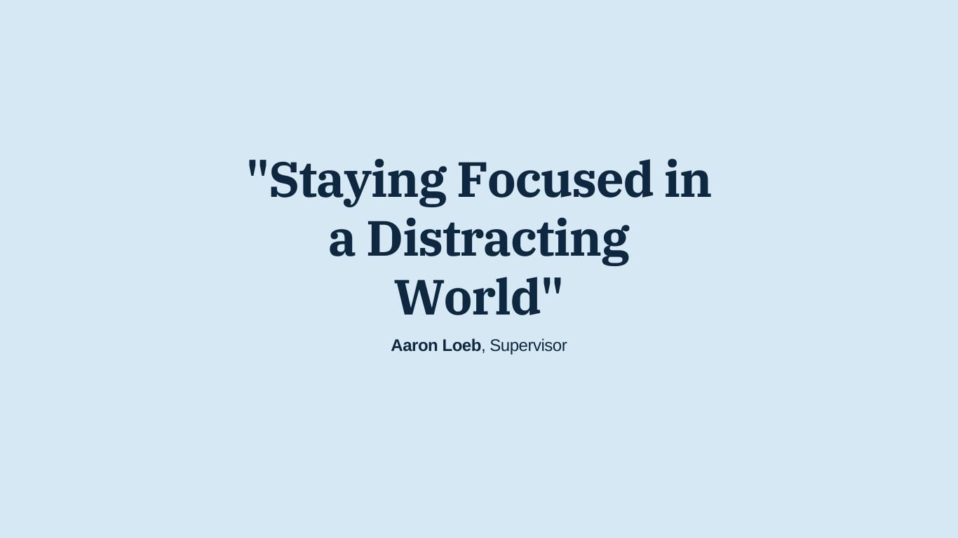 Staying Focused in a Distracting World-grabemployment