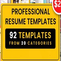 +90 Mega CV Resume Templates Bundle