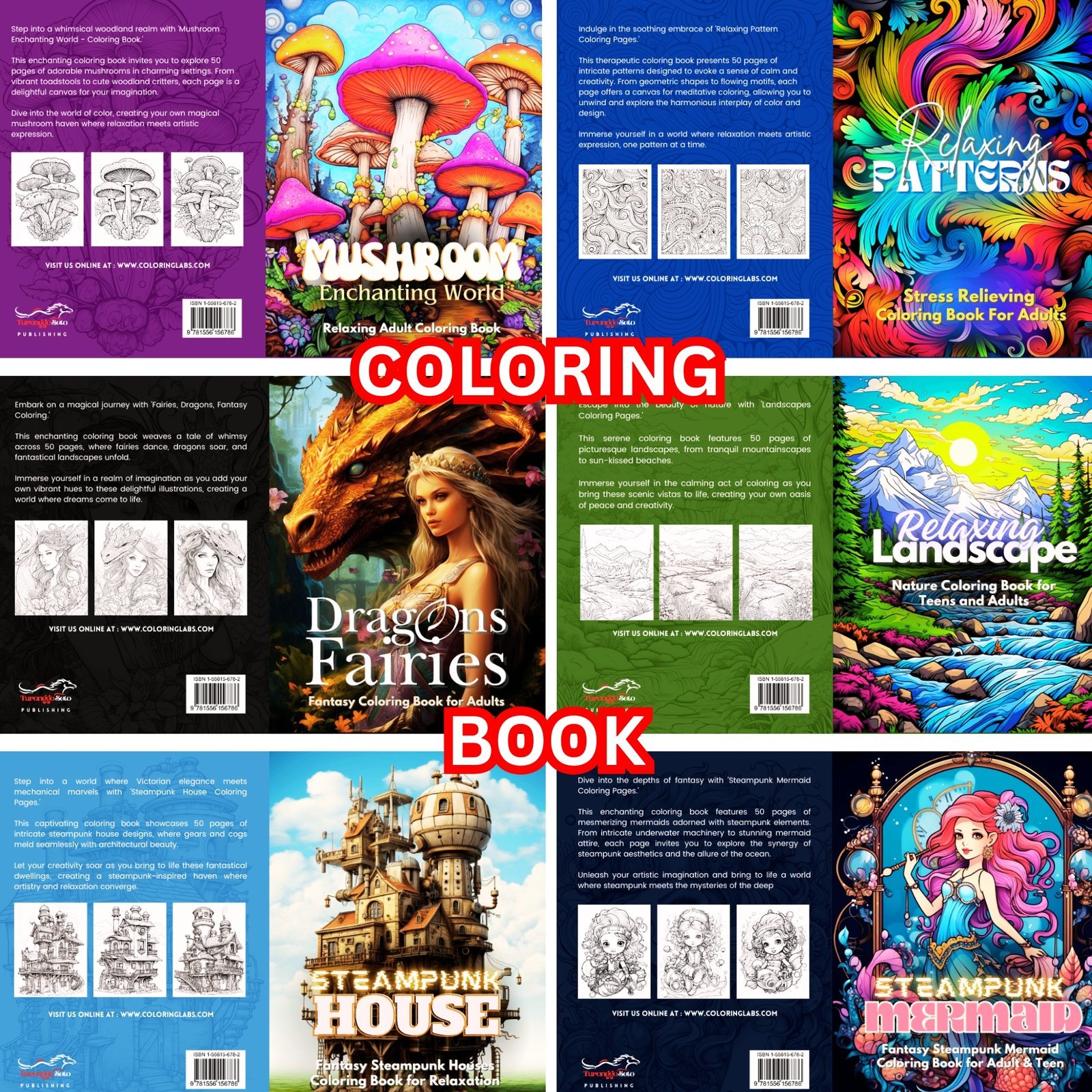 Multi-Pattern Coloring Book 1 Multi-Pattern Coloring Book