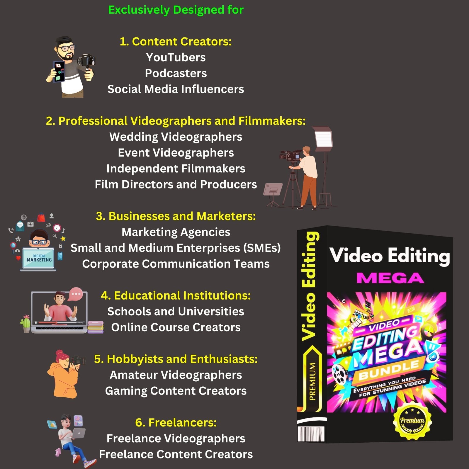 Video Editing Power Pack: Transform Your Projects with More Professional Touch 5 Video Editing Power Pack: Transform Your Projects with More Professional Touch