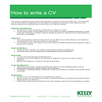 How To Write A CV