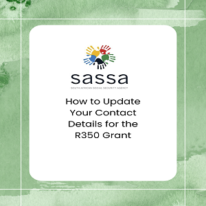 How to Update Your Contact Details for the R350 Grant