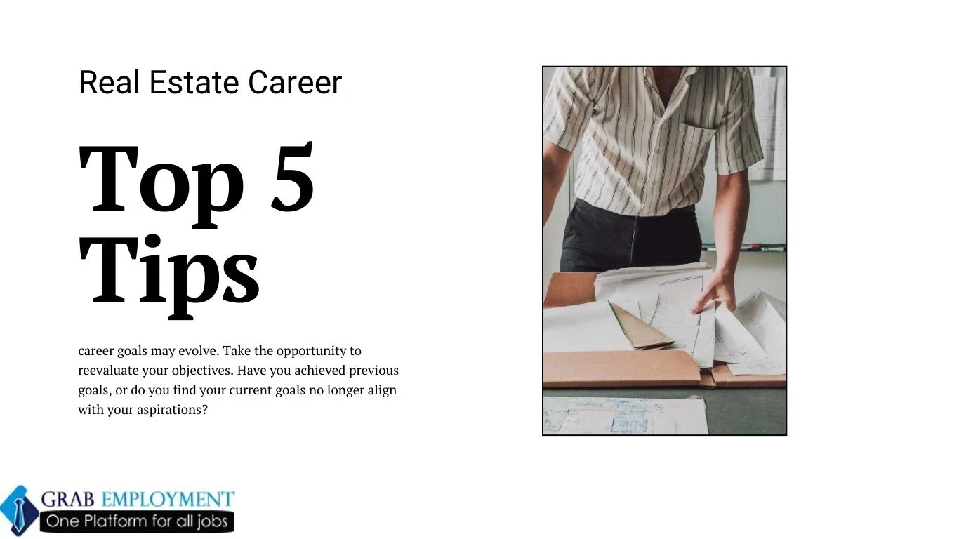 Revitalize ur Real Estate CareerTop 5 Tips-grabemployment